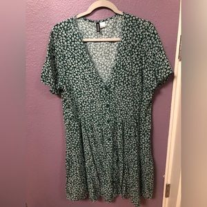 GREEN FLORAL DRESS